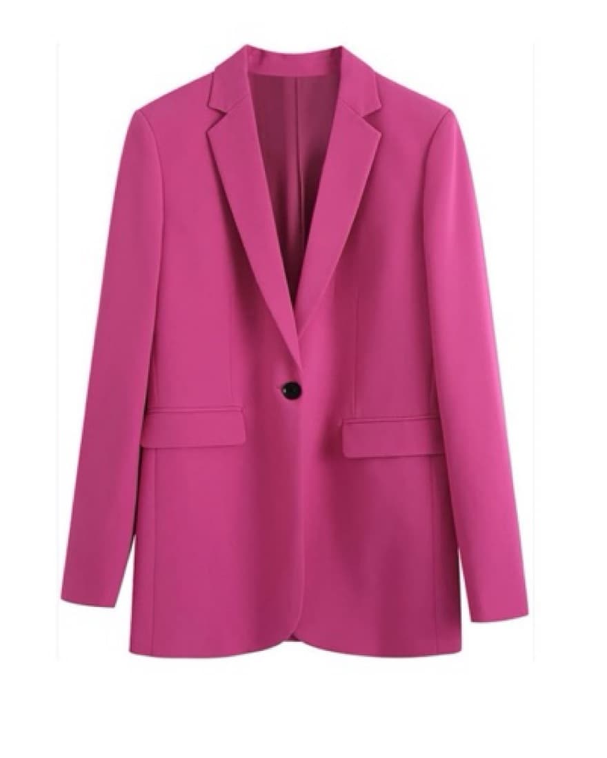 Vibrant Fuchsia Zara Pink Blazer - Image 1