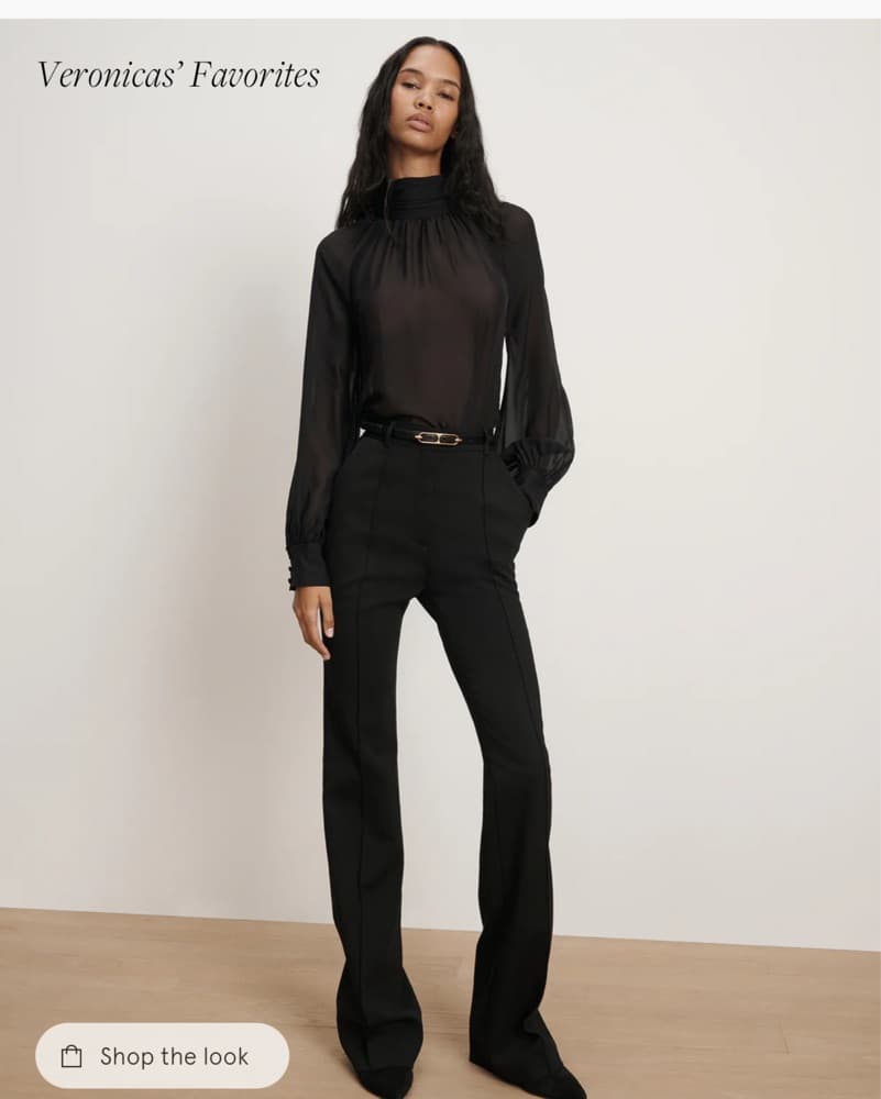 Alyssa Silk Turtleneck Blouse - Image 2