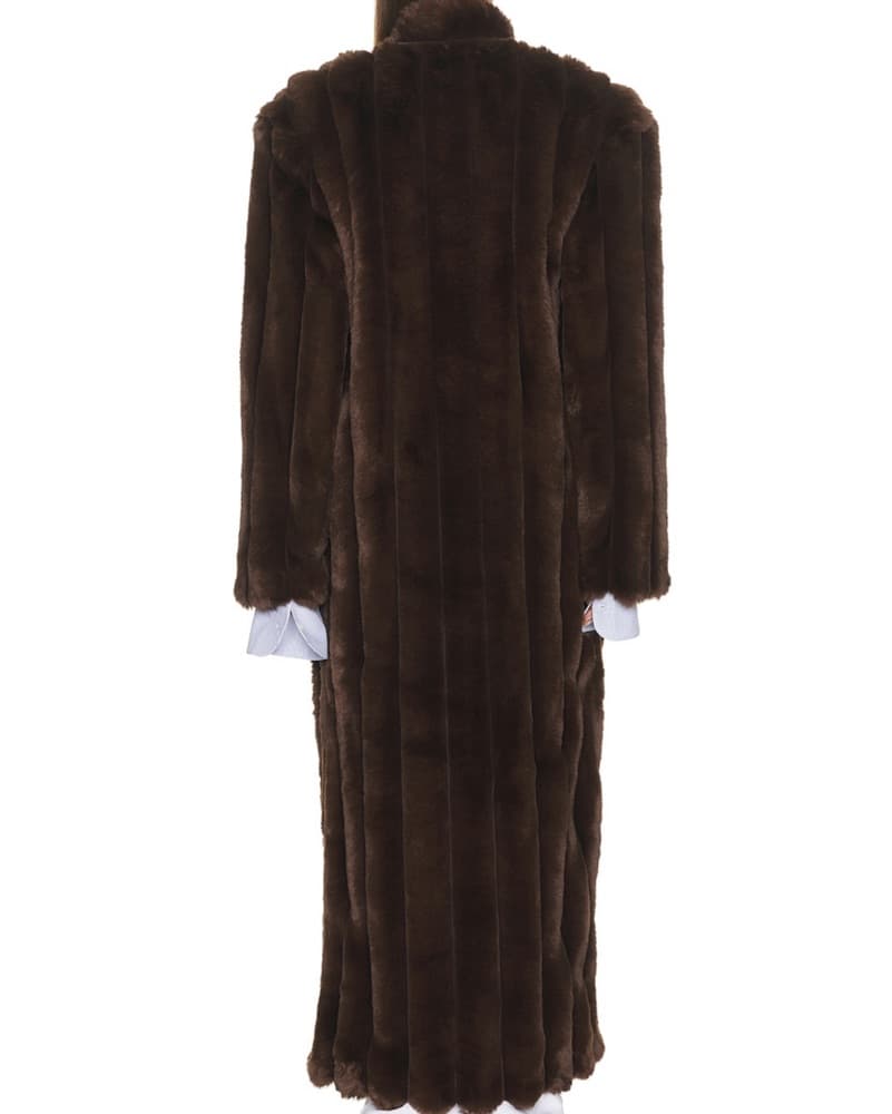 Helsa Irina Faux Fur Coat XXS/XS - Image 5