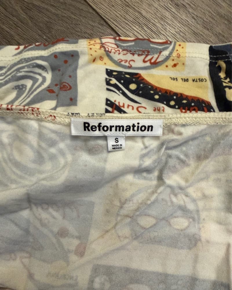 Reformation Patterned Top - Image 4