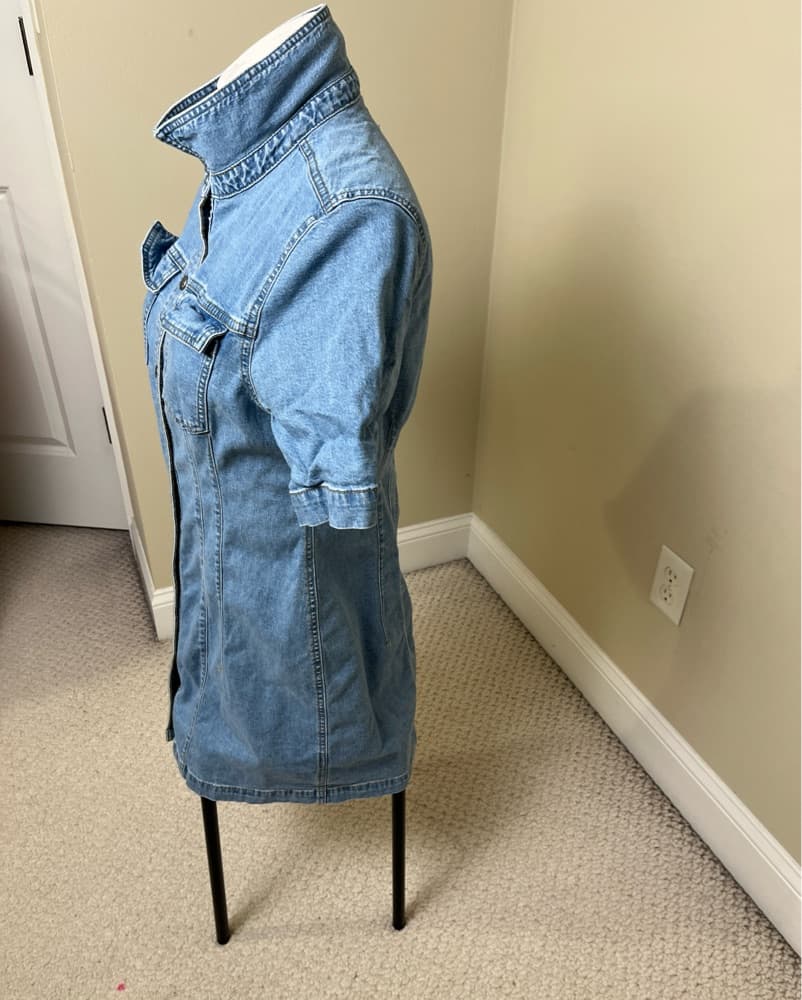 Madewell Denim Seamed Mini Shirtdress  - Image 3