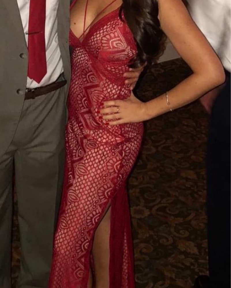 Red Guess Formal Dress  - Image 1
