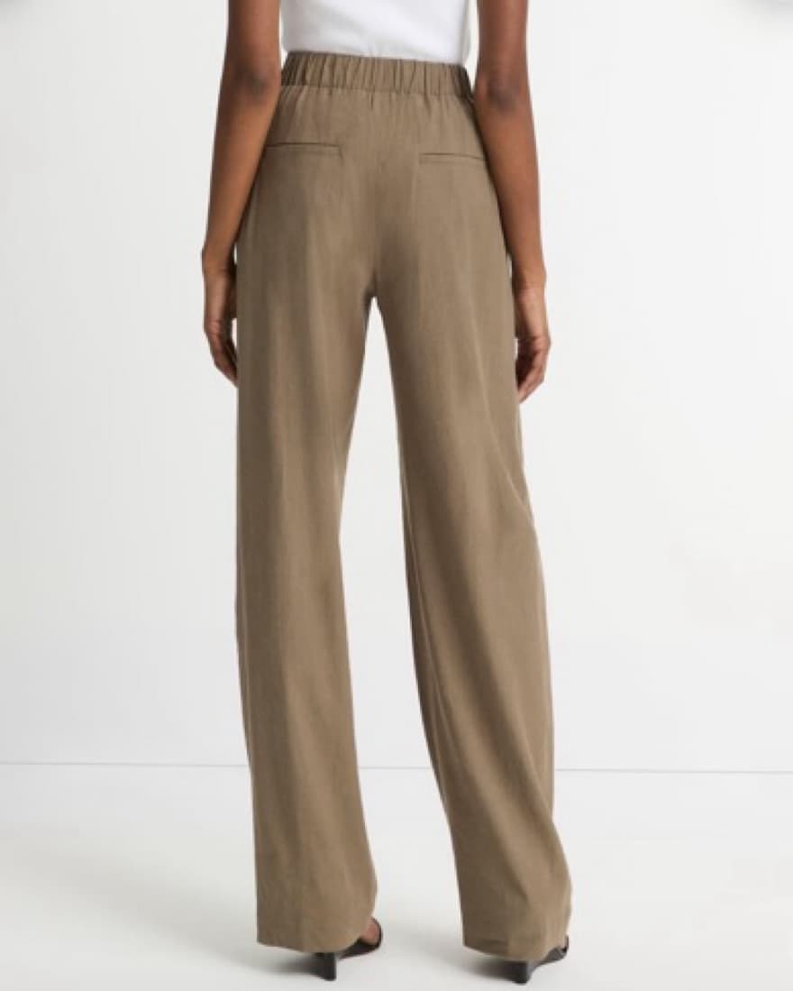 Vince Linen Blend High-Rise Pant - Image 4
