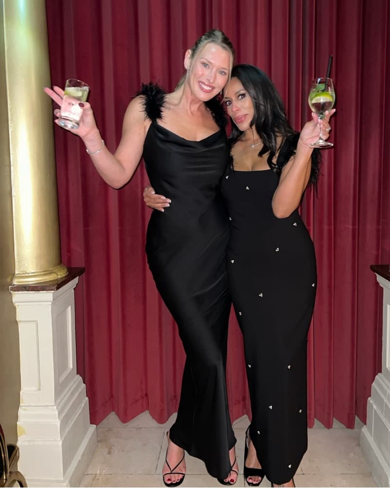 House Of Feathered Black Dress - Image 3