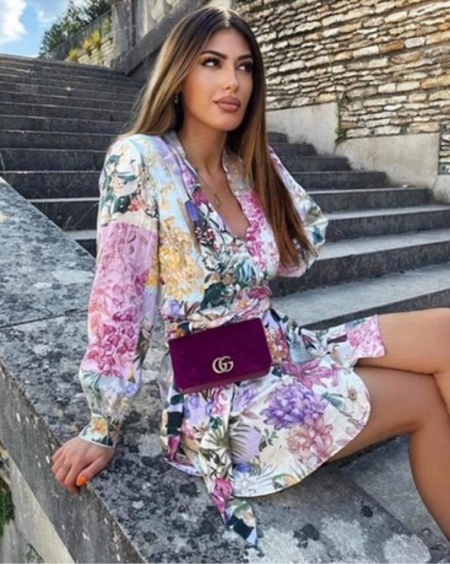 Zara Floral Patchwork Dress - Image 1