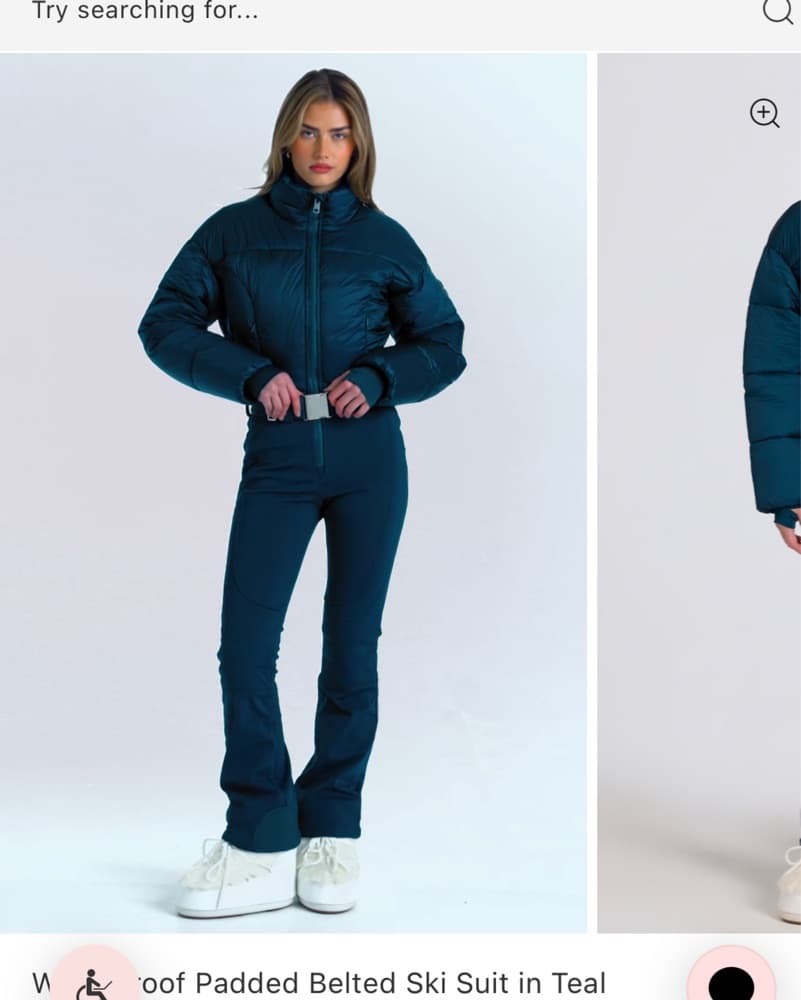 Oh Polly Bo Tee Teal Ski Suit  - Image 5