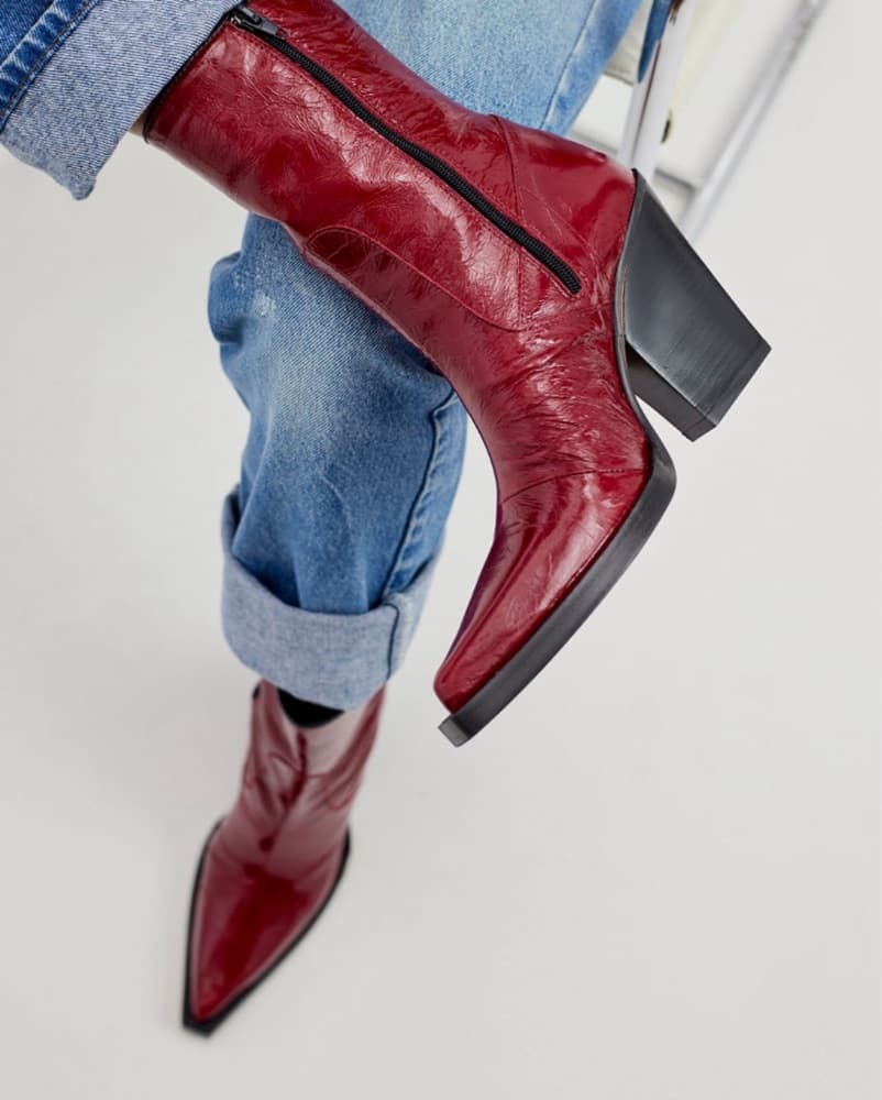 Patent Leather Boots - Image 1