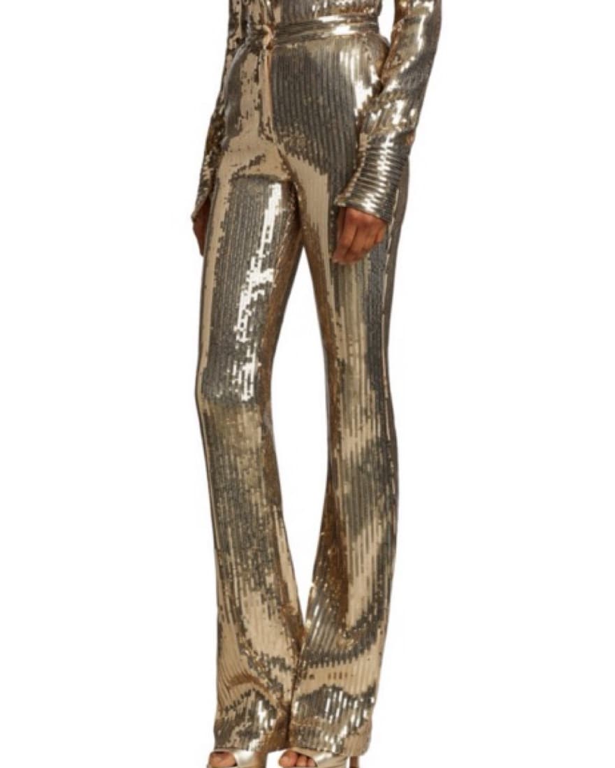 Laquan Smith Sequin Flared Pants - Image 4