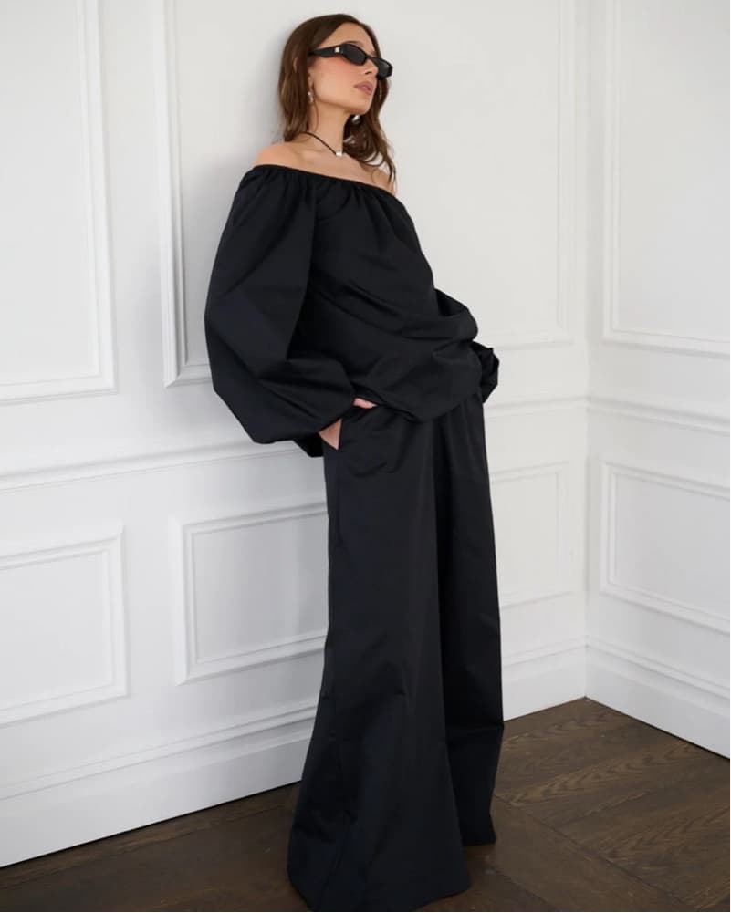 Off The Shoulder Black Set - Image 1
