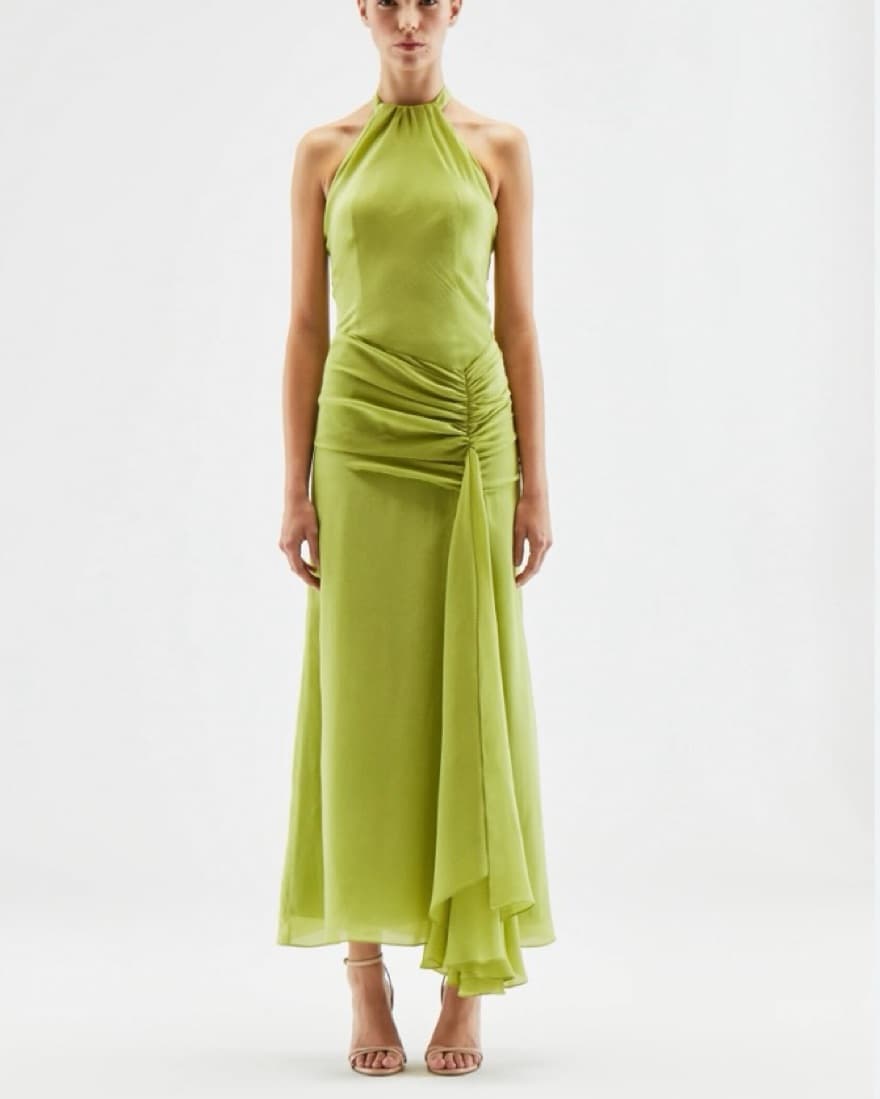 Redondo Brand Olga Pistachio Dress - Image 1