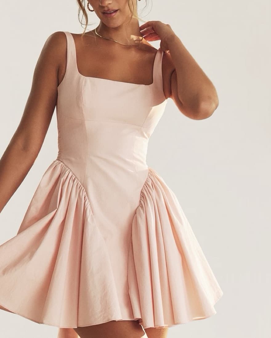 House Of CB Peach Florianne Bow Dress - Image 6