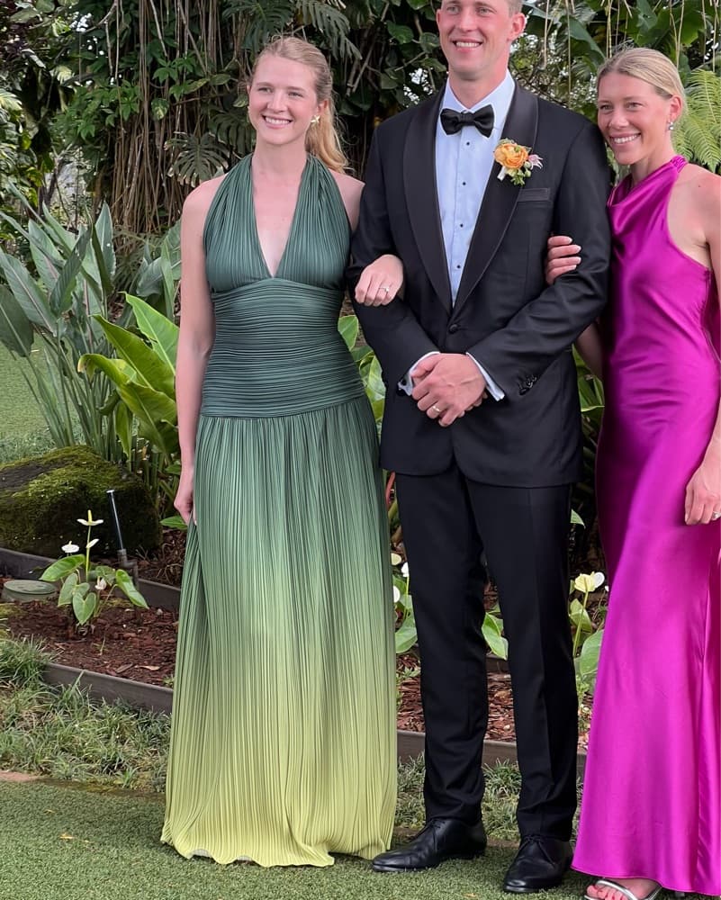 Green Ombre Drop Waist gown  - Image 4
