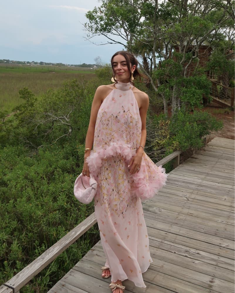 Elliatt Tulsia Floral Cape Maxi Dress - Image 3