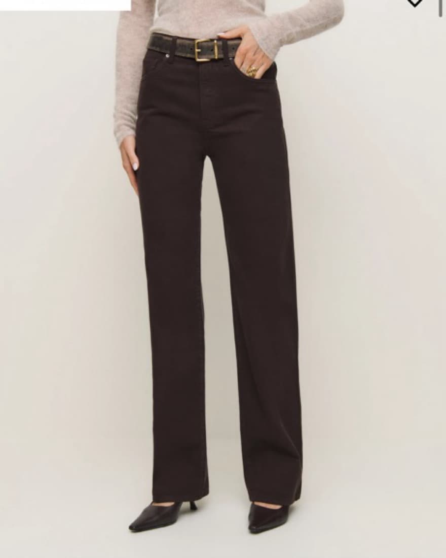 Reformation Mid Rise Straight Jeans - Image 1