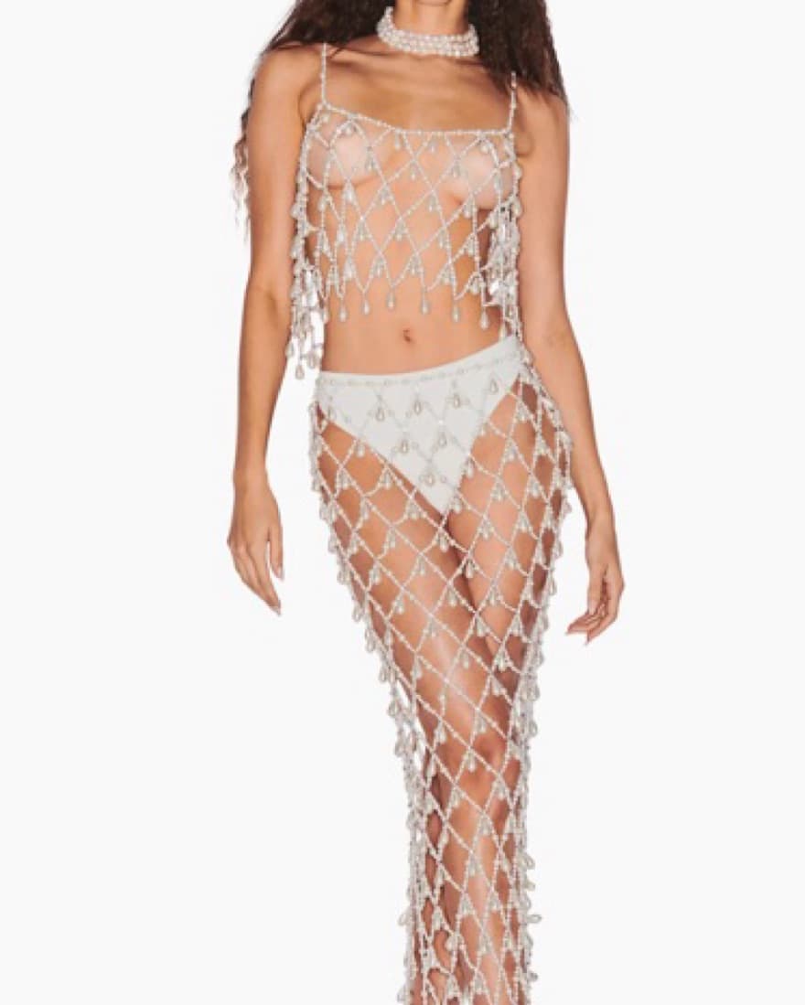 Retrofete Embellished Pearl Top - Image 2