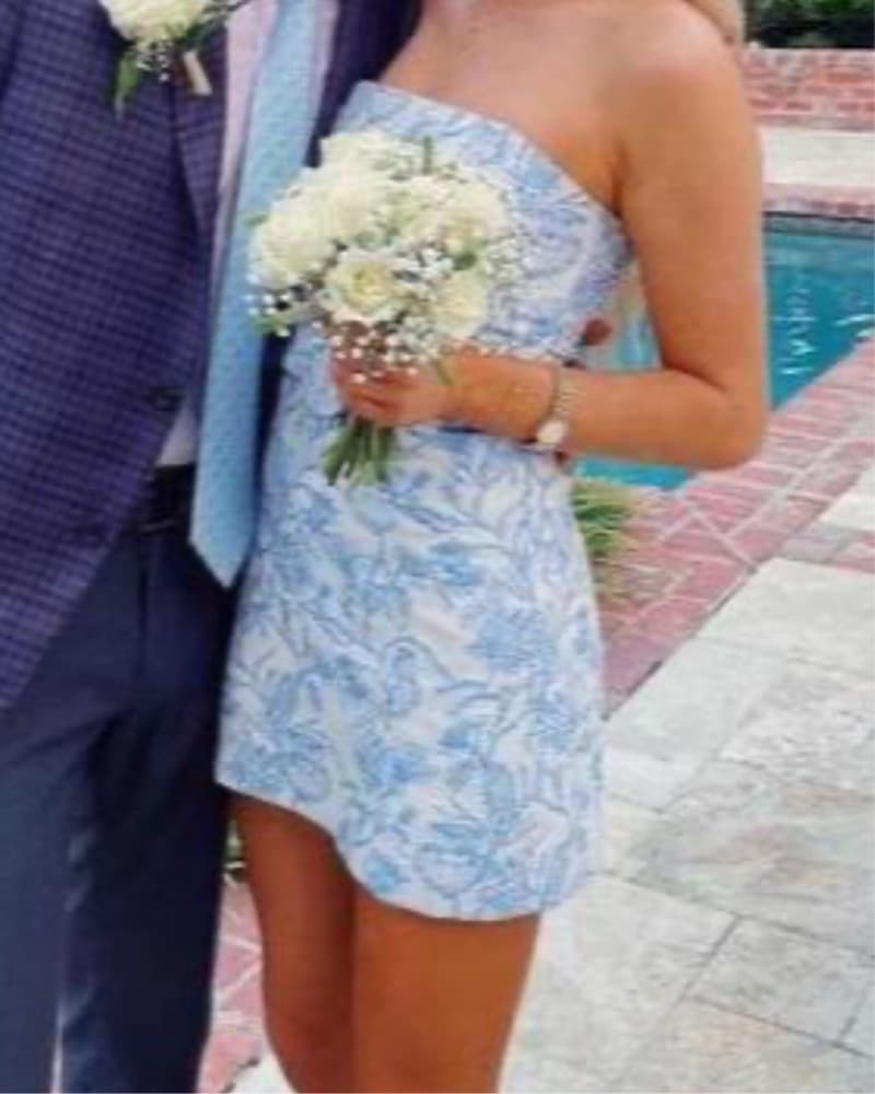 strapless hoco dress - Image 1