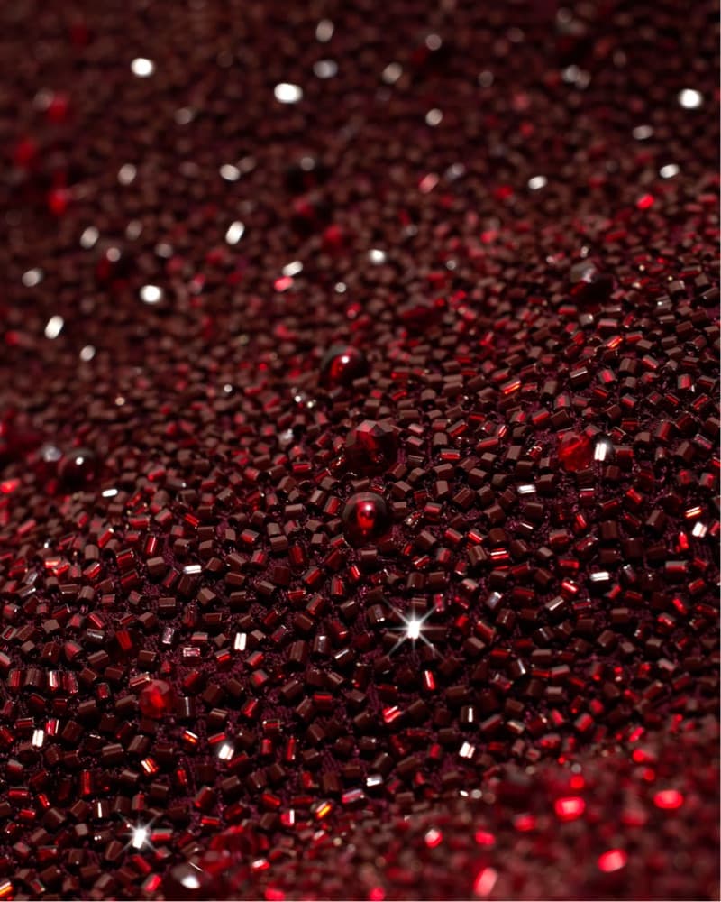 Clio Peppiatt Crystal Dress Ruby M - Image 4