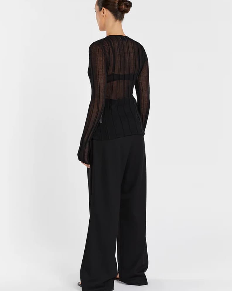Dissh Nova Sheer Linen Blend Top - Image 4