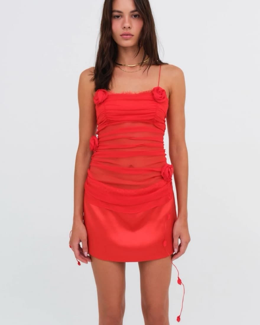 For Love And Lemons Red Dress - Image 1
