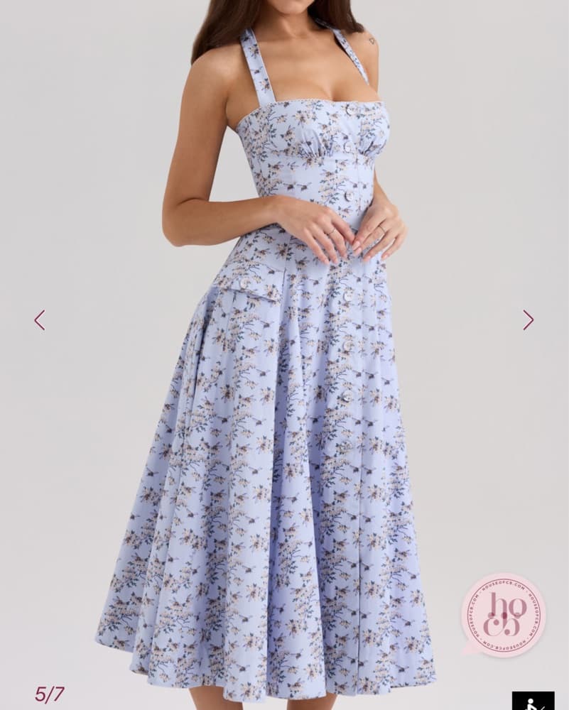 House of CB Claudia Halter Midi Dress - Image 4