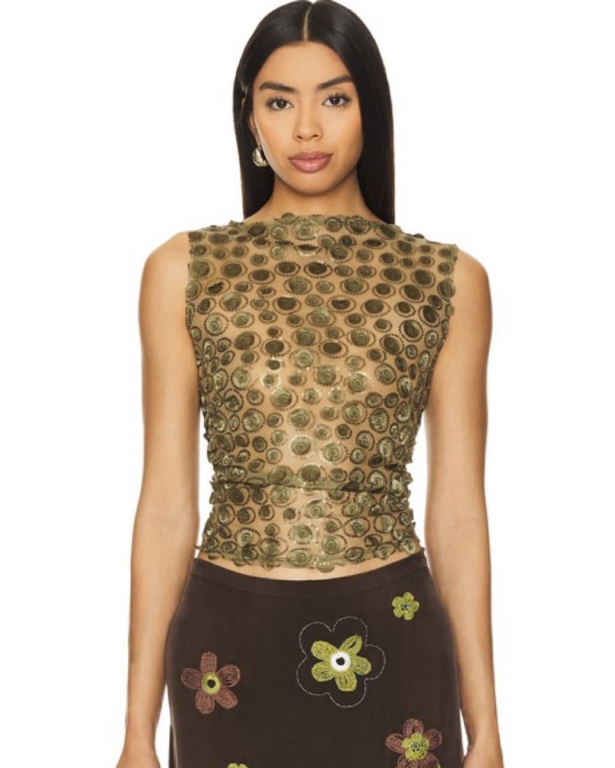 Siedres Green Sheer Top - Image 1