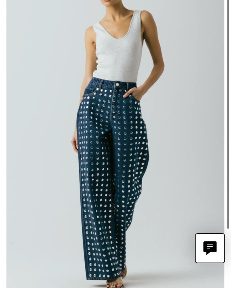 Jeans With Silver Studs - Image 1