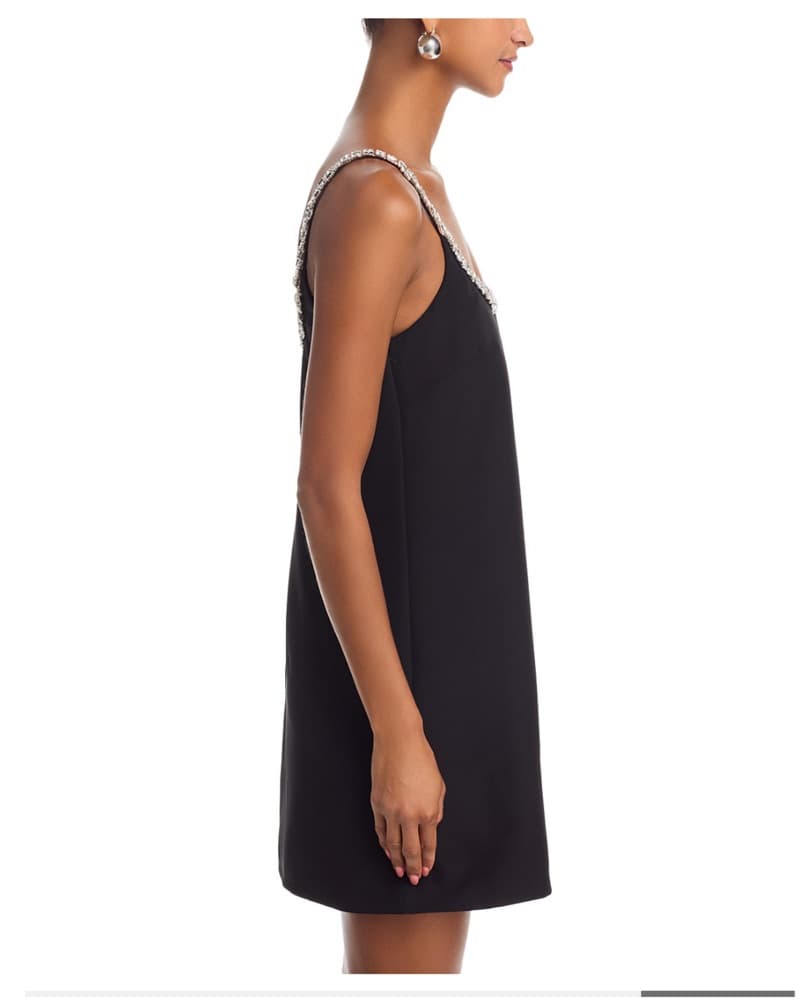 Sequin / Rhinestone Black Mini Dress - Image 5