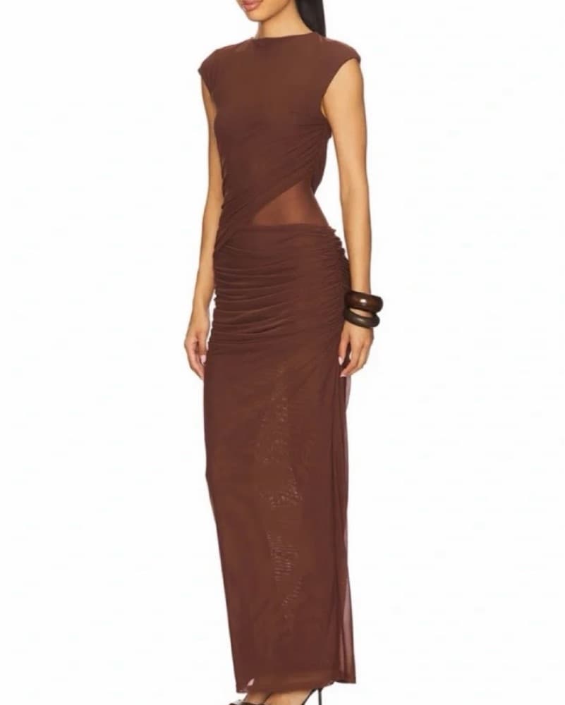 REVOLVE Lorelai Maxi Dress in Mocha - Image 2
