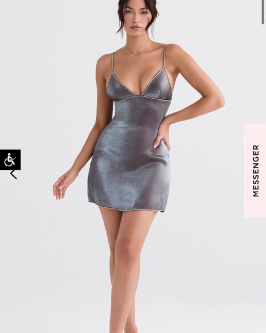 Silver House of CB Holiday Party Dress - Image 2