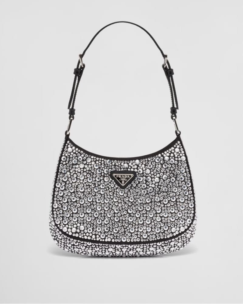 Prada Cleo Bag With Crystals - Image 1