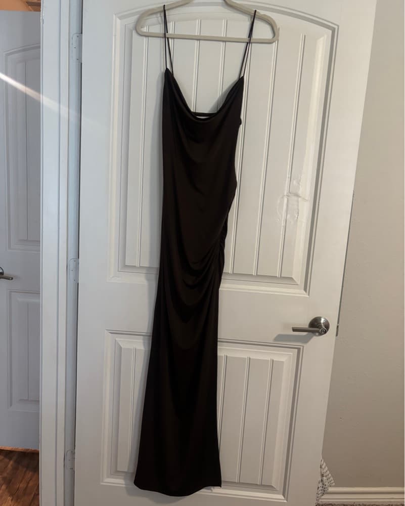 Odessa Gown in Espresso Brown - Image 3