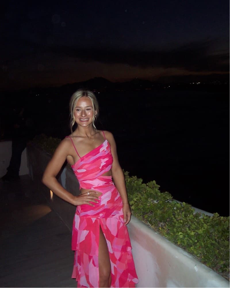Pink Cutout Dress - Image 1
