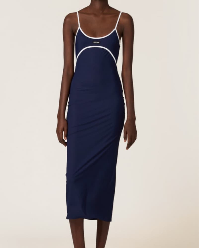Miu Miu Stretch Jersey Midi Dress - Image 1