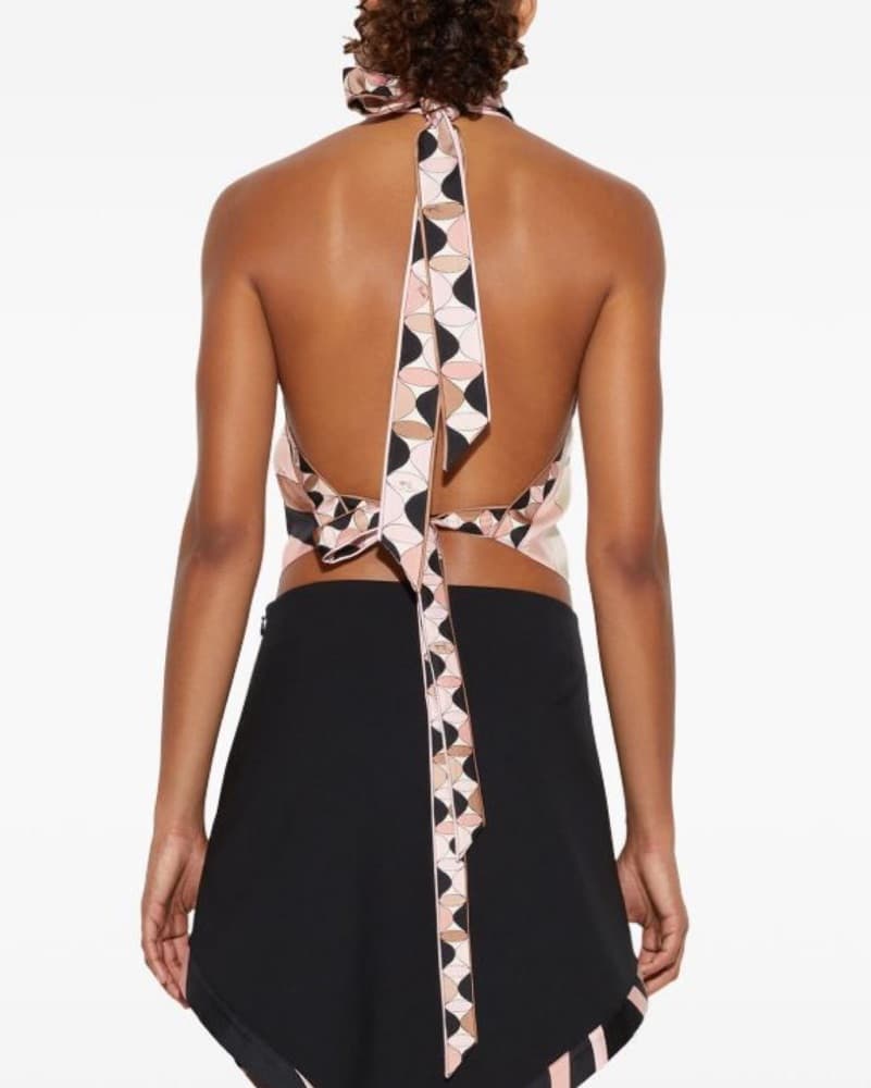 PUCCI Printed Halter Top DUPE -with Logo - Image 2