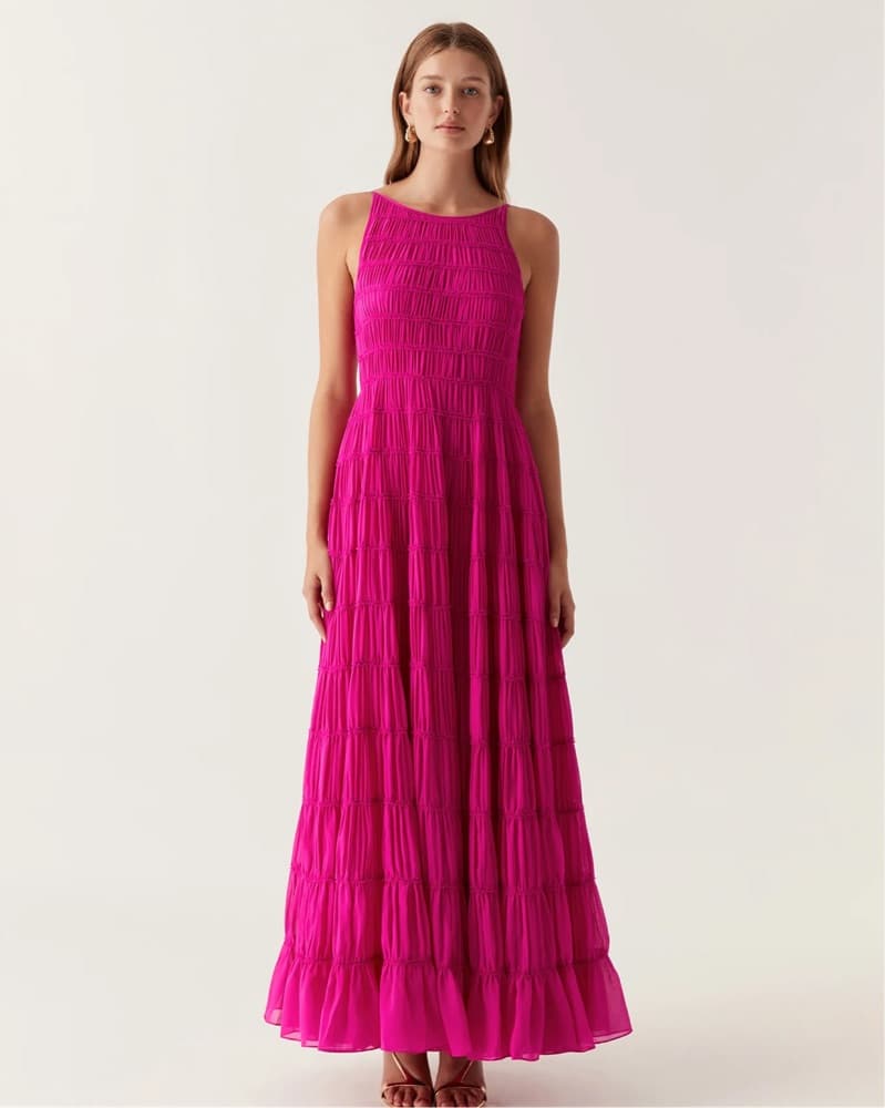 Aje Rosewood Pink Maxi Dress - Image 1