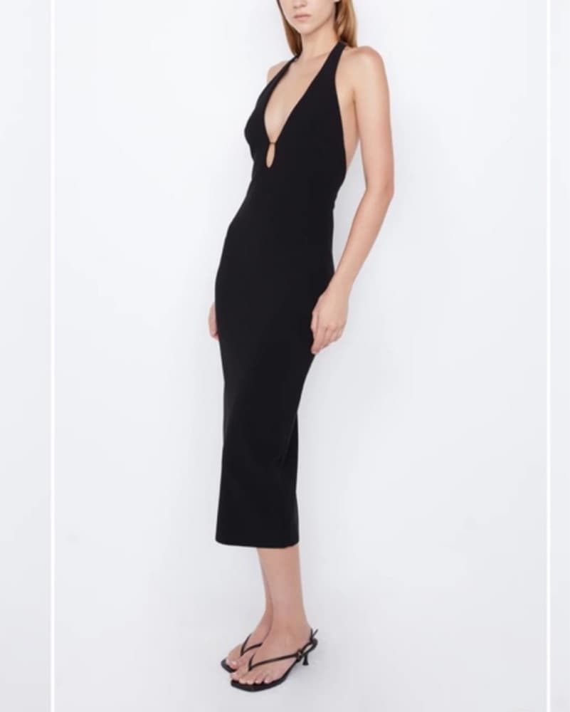 Bec & Bridge Black Halter Dress - Image 3