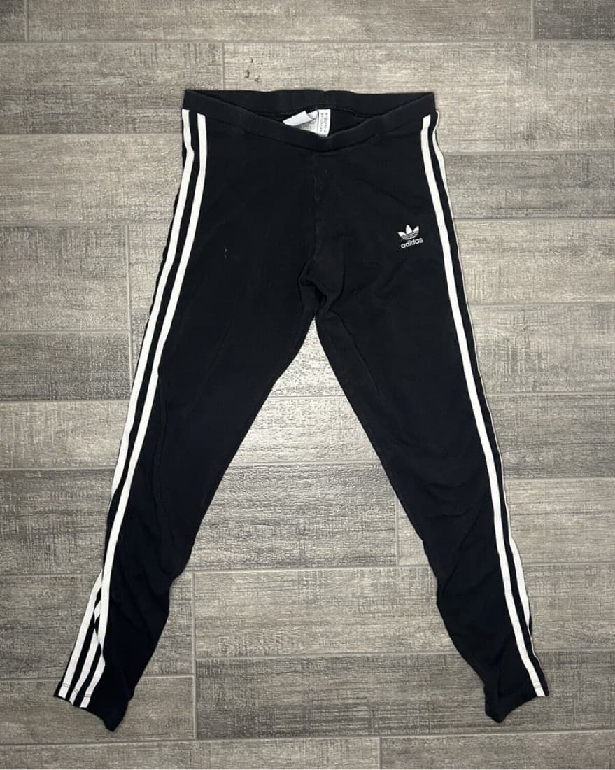 Adidas Three Stripe Leggings-   Size M   - Image 4
