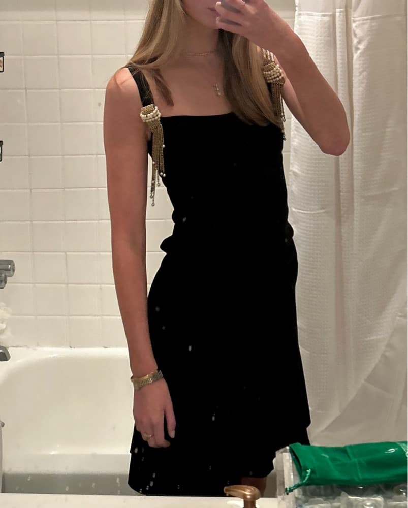 Chanel Vintage 2001 Cruise Black Silk Mi - Image 3