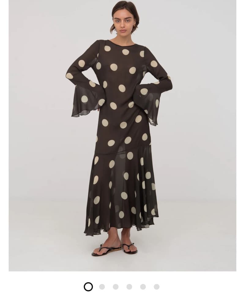 Carmen Says Jester Polka Dot Dress - Image 2