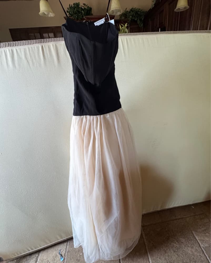 Alix Gown in Black & Vanilla - Image 3