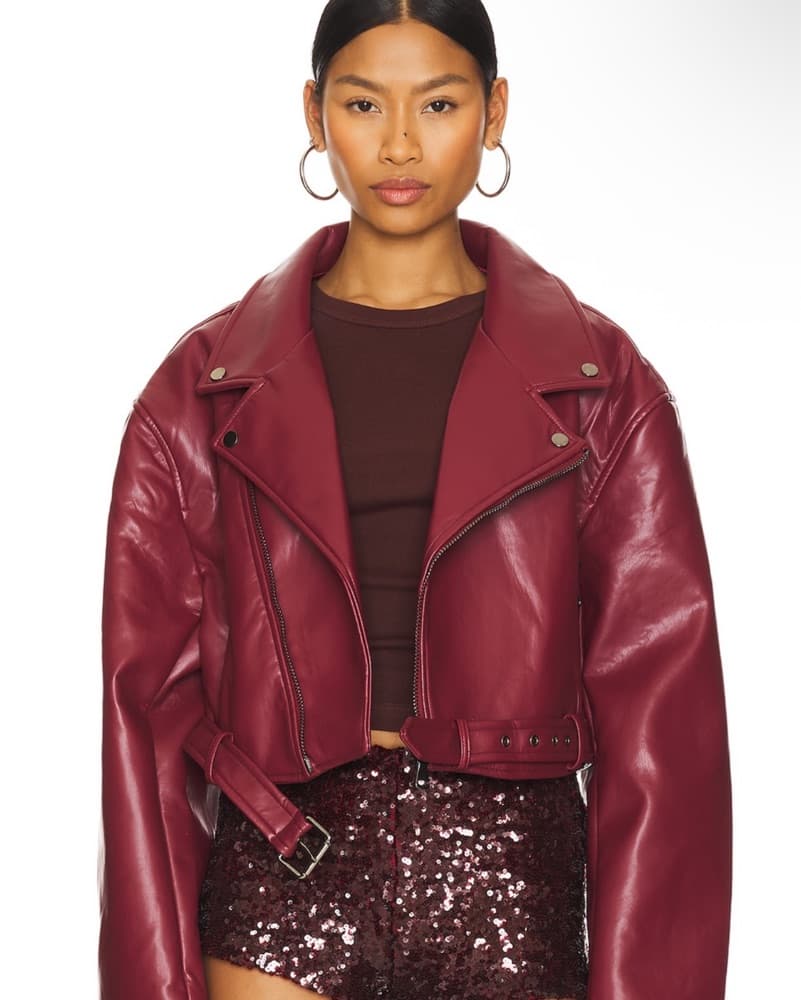 Lioness Red moto Jacket - Image 1