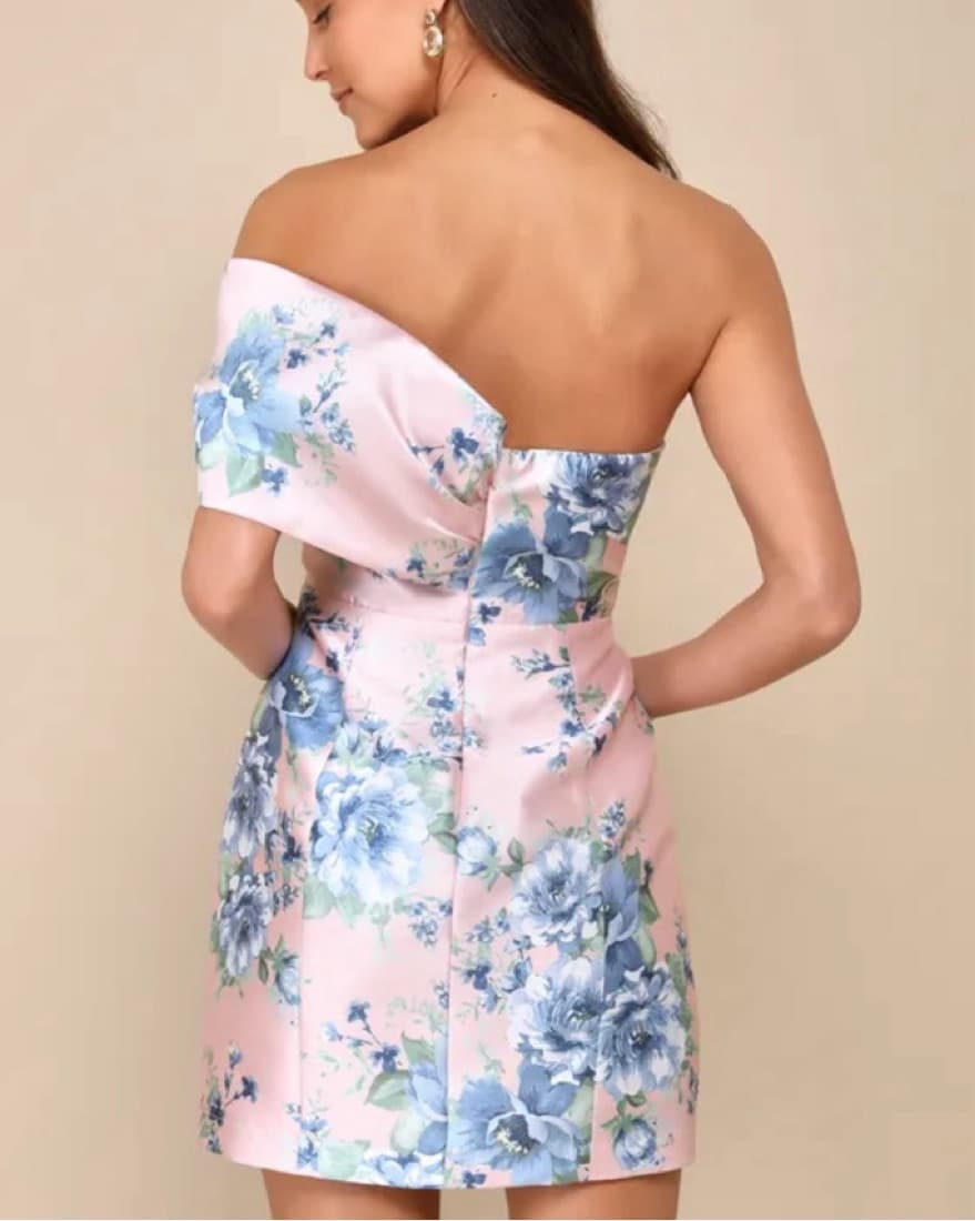 Lulus Floral Off The Shoudler Dress - Image 3