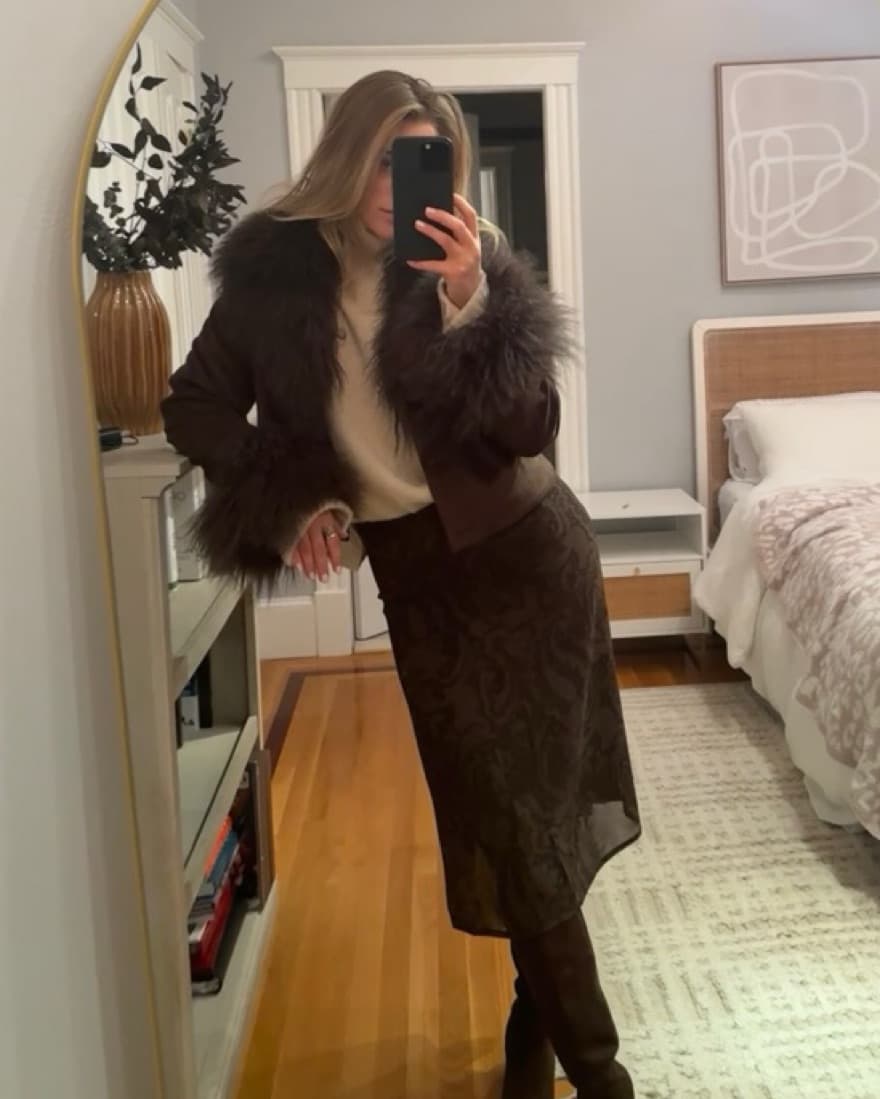 Charlotte Simone Brown Suede Mohair - Image 3