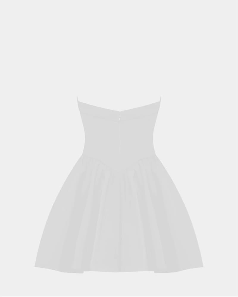 Heiress White Mini Dress - Image 4