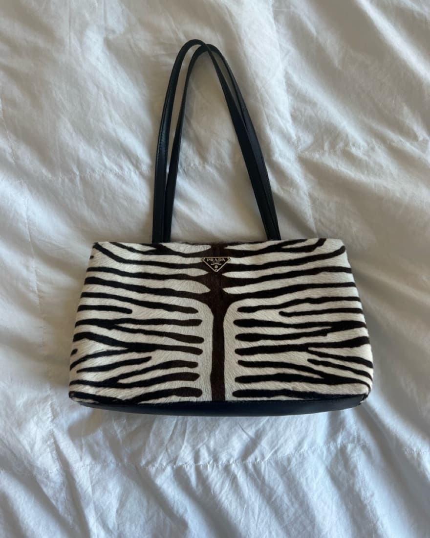 Prada Brown Zebra Bag - Image 1