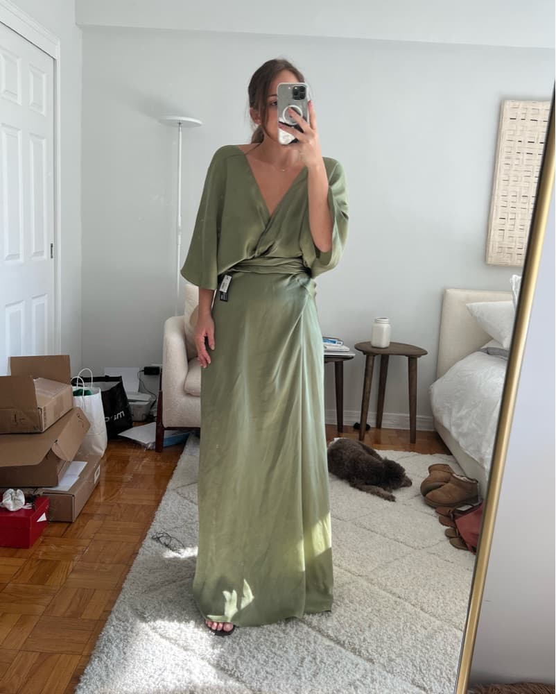 Cortana Maxi Wrap Dress - Image 4