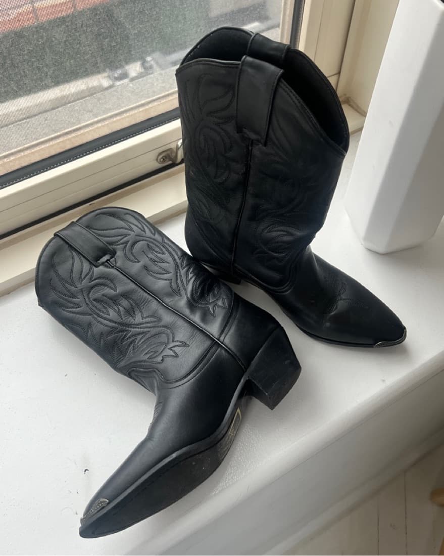 Black Cowgirl Boots - Image 3