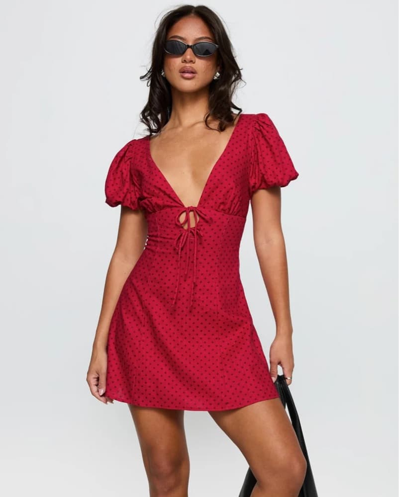 Princess Polly Puff Sleeve Dress - Image 1