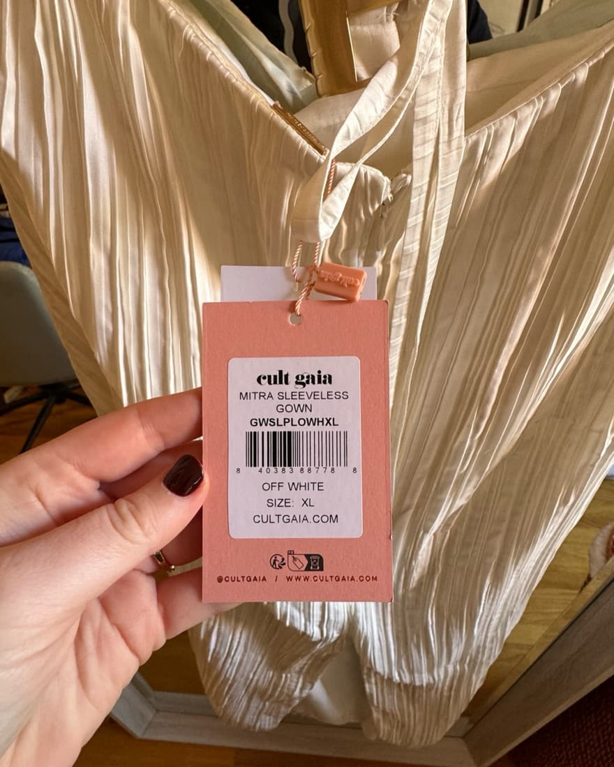 Cult Gaia White Pleated Mitra Gown - Image 5