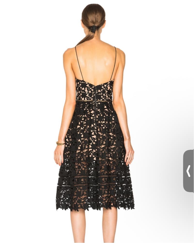 Self Portrait Black Maxi Dress - Image 5
